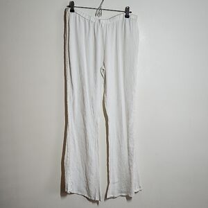 Rip Curl Cream Beach Pants Lightweight Crochet Detail Womens XL